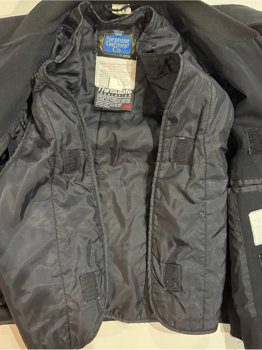 Neptune Garment Co Navy JROTC Wool Blend Bomber Jacket 10 Short 2011 Thinsulate